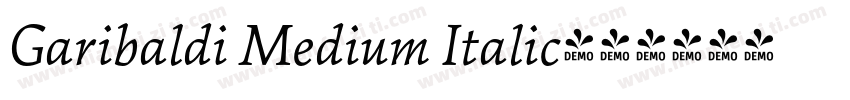 Garibaldi Medium Italic字体转换